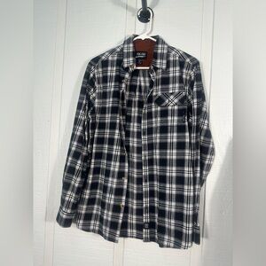 Yee Yee Black and White Mens Shirt Size Medium EUC
